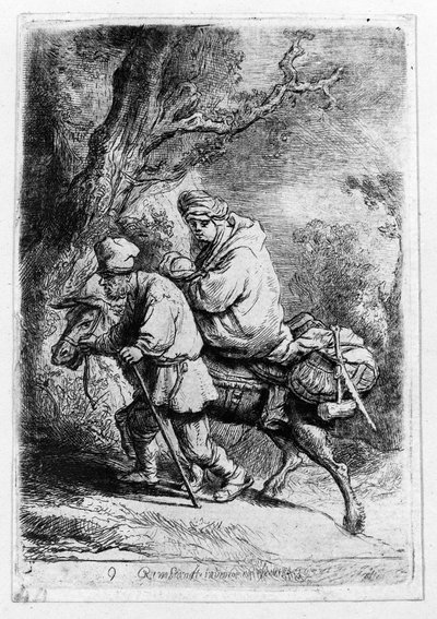 The Flight into Egypt by Rembrandt van Rijn